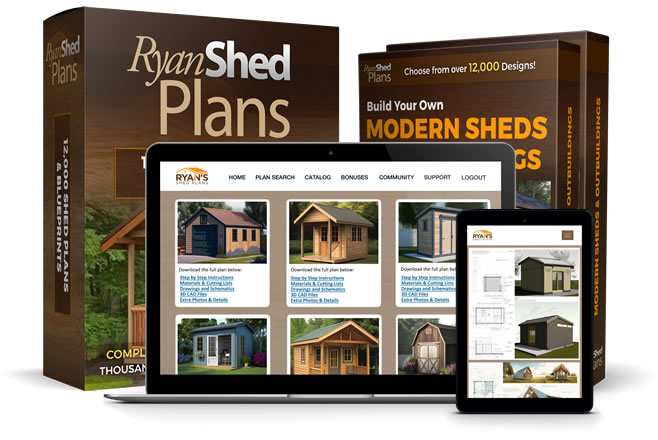 My Shed plans by Ryan Shed Plans 12000+ sheds step by step blue print
